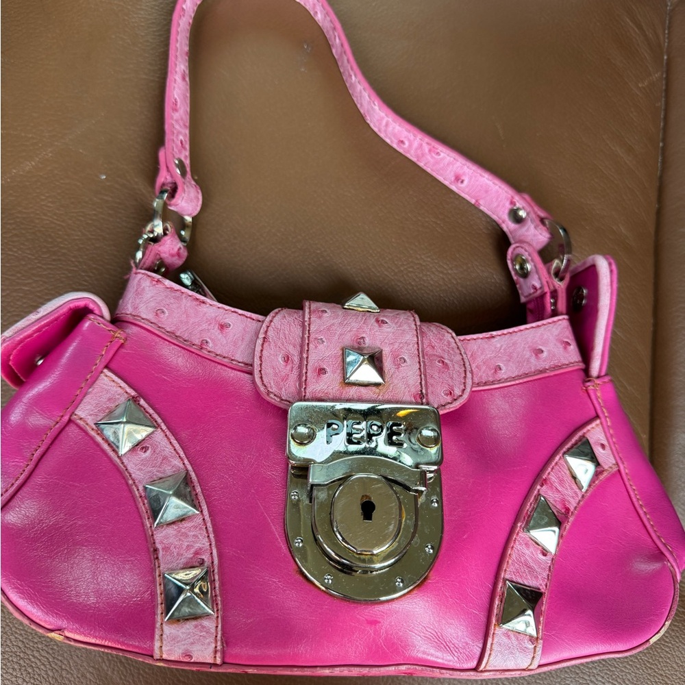 y2k Barbie PEPE jeans shoulder bag